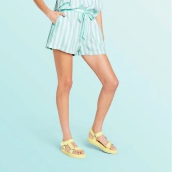 Stoney Clover Lane x Target striped linen shorts Size Large - Picture 1 of 5